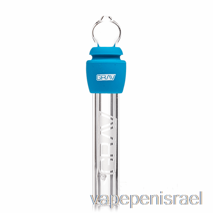 חד פעמי Vape Israel Grav זכוכית קהה עם כחול סיליקון